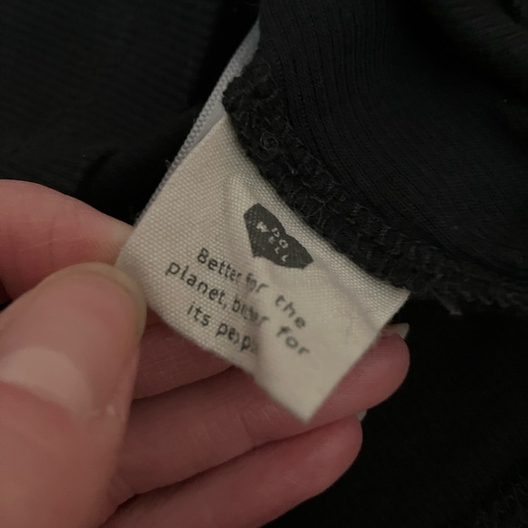 Madewell Supima Cotton Ribbed Tank Top, finished hems, stretchy, xs/s, black - Picture 7 of 7